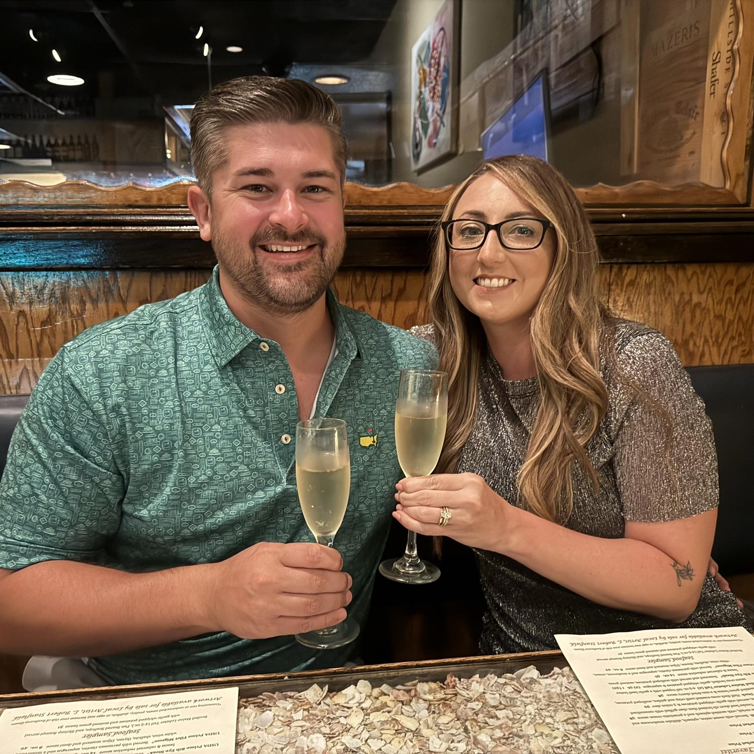 Engagement dinner & cheers!