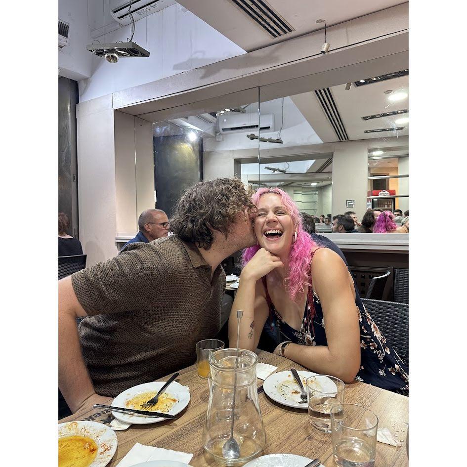 Enjoying our Agua de Valencia after a delicious seafood meal | September 2024