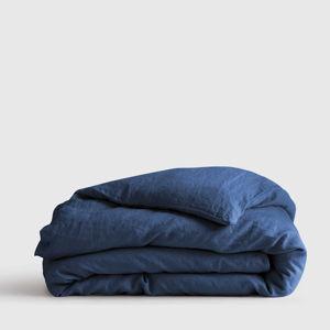 European Linen Duvet Cover in Indigo Blue