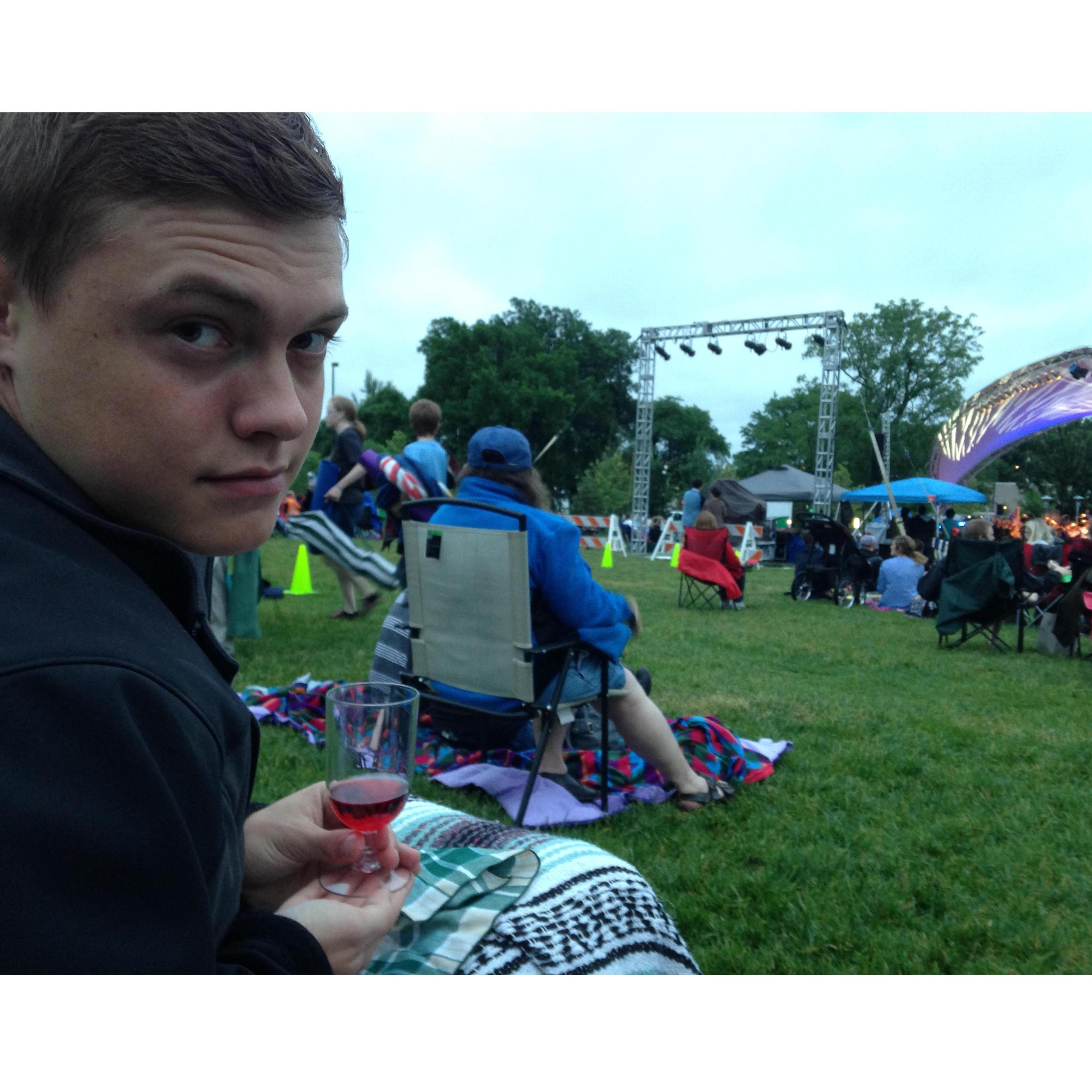 When we packed a picnic to go enjoy the symphony in the park!
