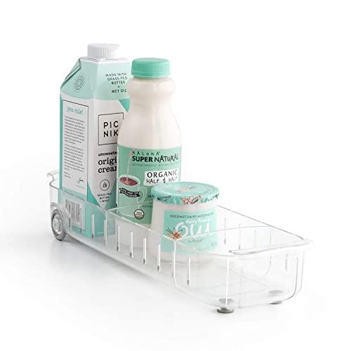 YouCopia RollOut Fridge Caddy, 4" Wide, Clear