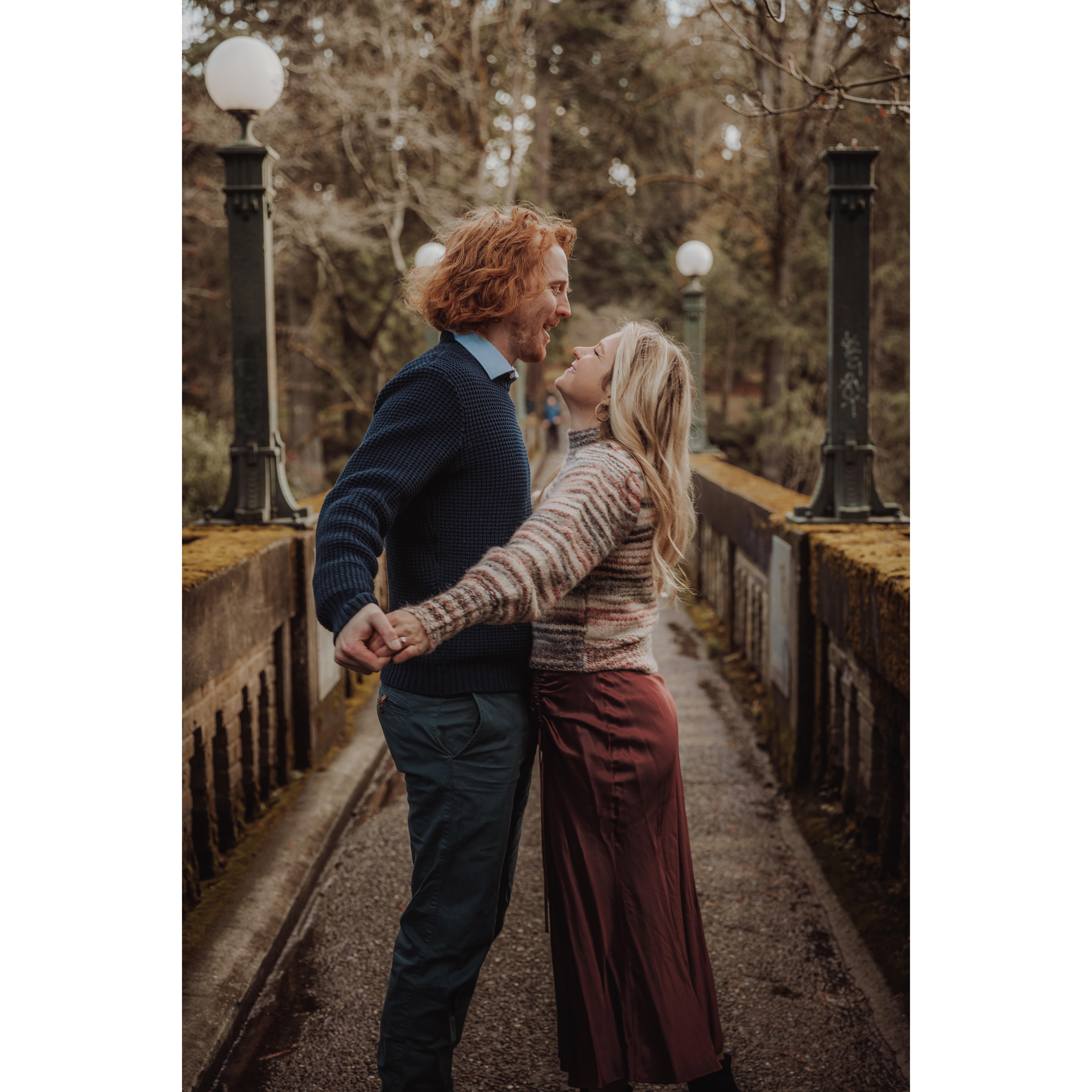 Engagement photos in Seattle, taken by our friend Carson!