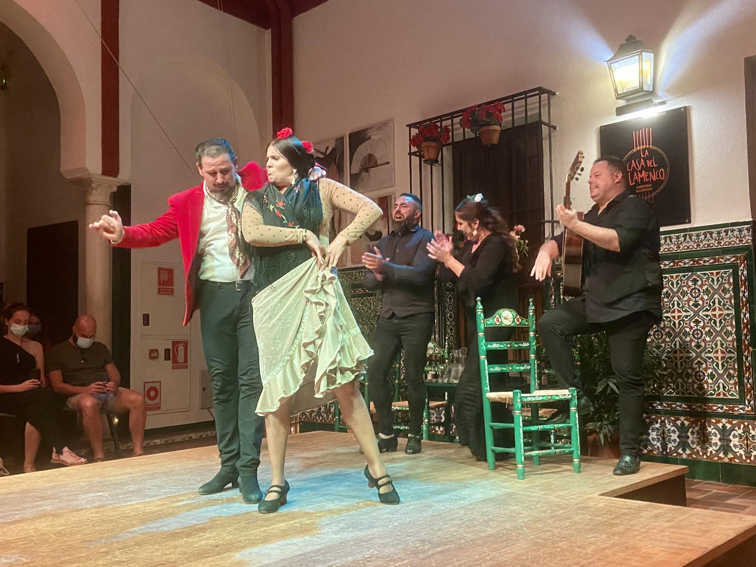 Flamenco, Sevilla (Kyle would not go up and perform!)