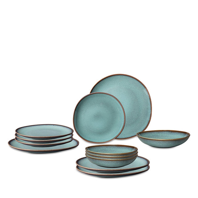 Villeroy & Boch Lave Glace 12 Piece Dinnerware Set, Service for 4