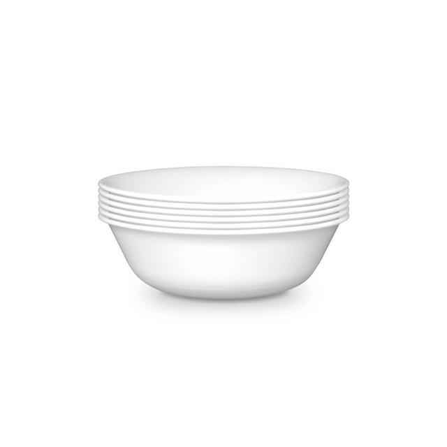 Corelle 6pk Livingware Super Soup and Cereal 18oz Bowl Winter Frost White