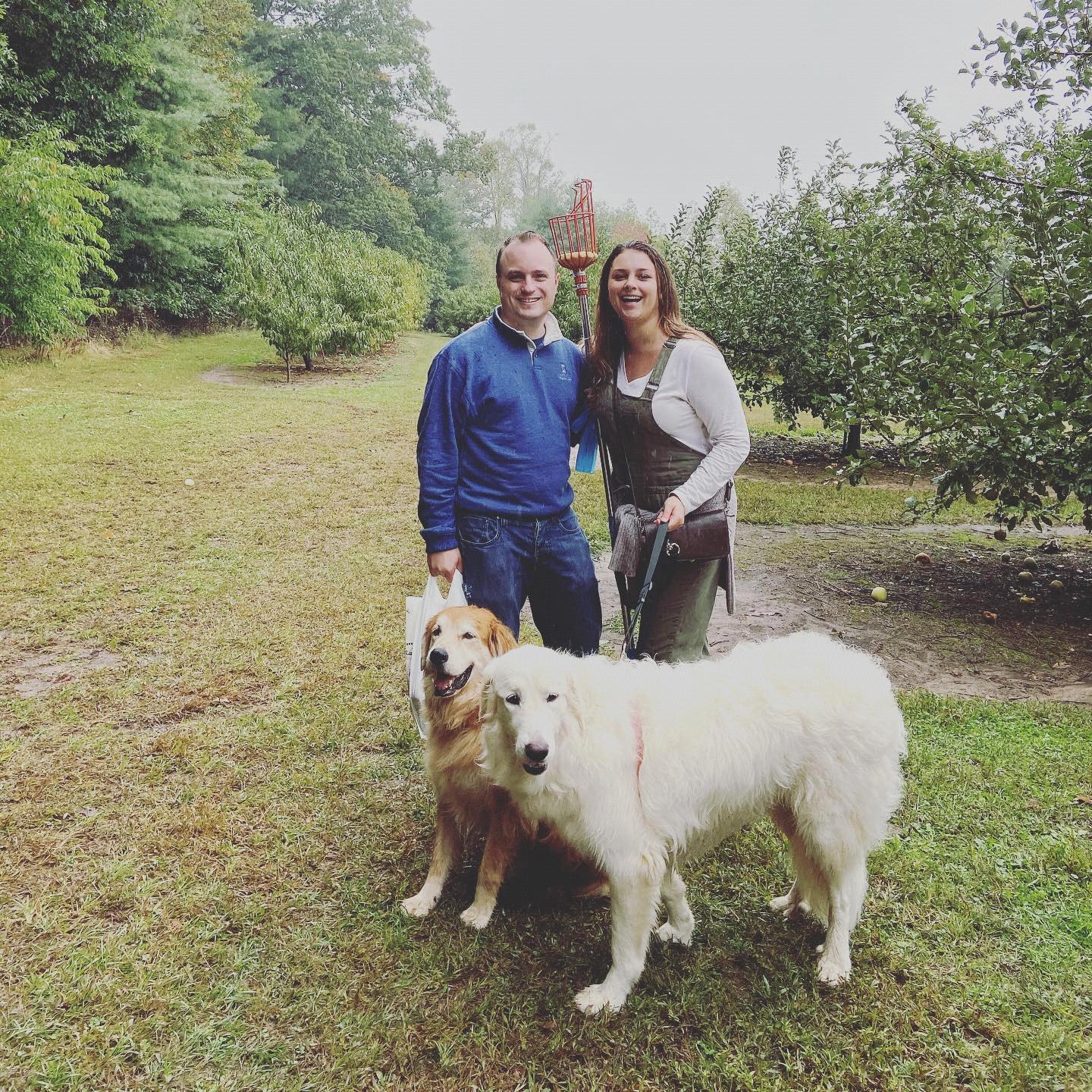 Family Apple Picking