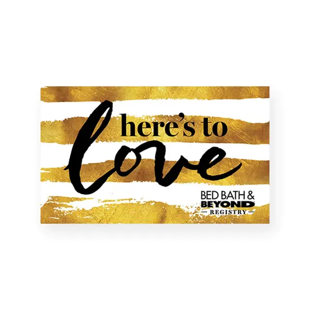 Love Gold Stripe Gift Card $25