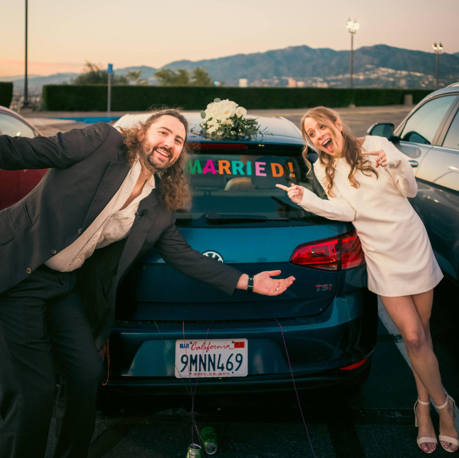 Our Legal Wedding, above Glendale with our family <3