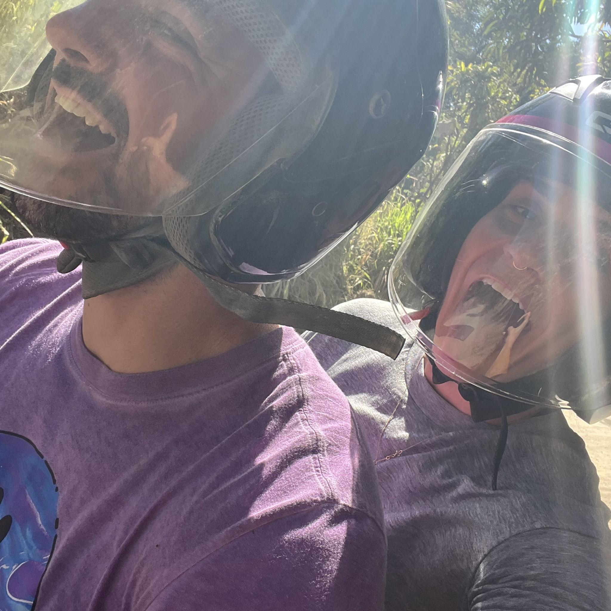Before we got engaged and almost got stranded in the jungle on this ATV