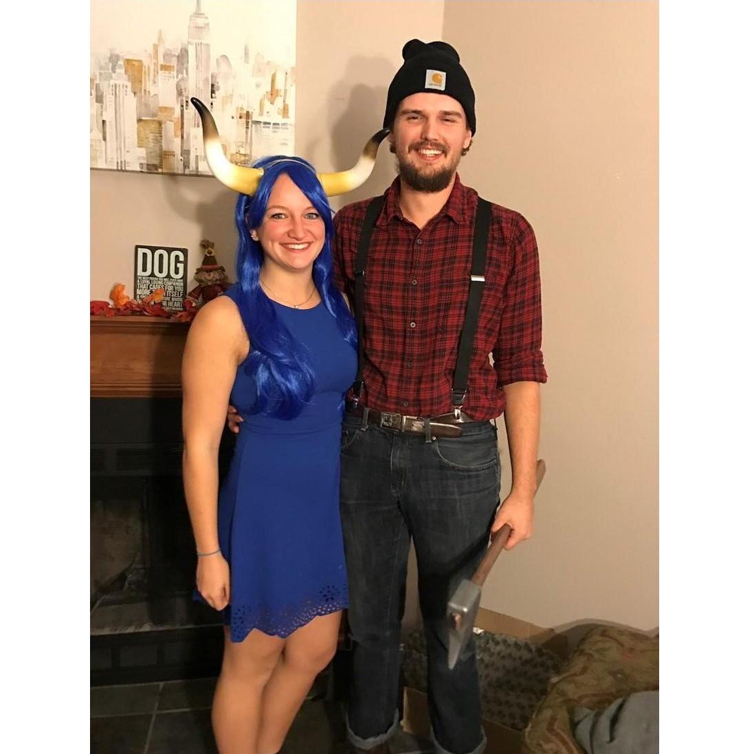 Babe the Blue Ox and Paul Bunyan -- Halloween 2017