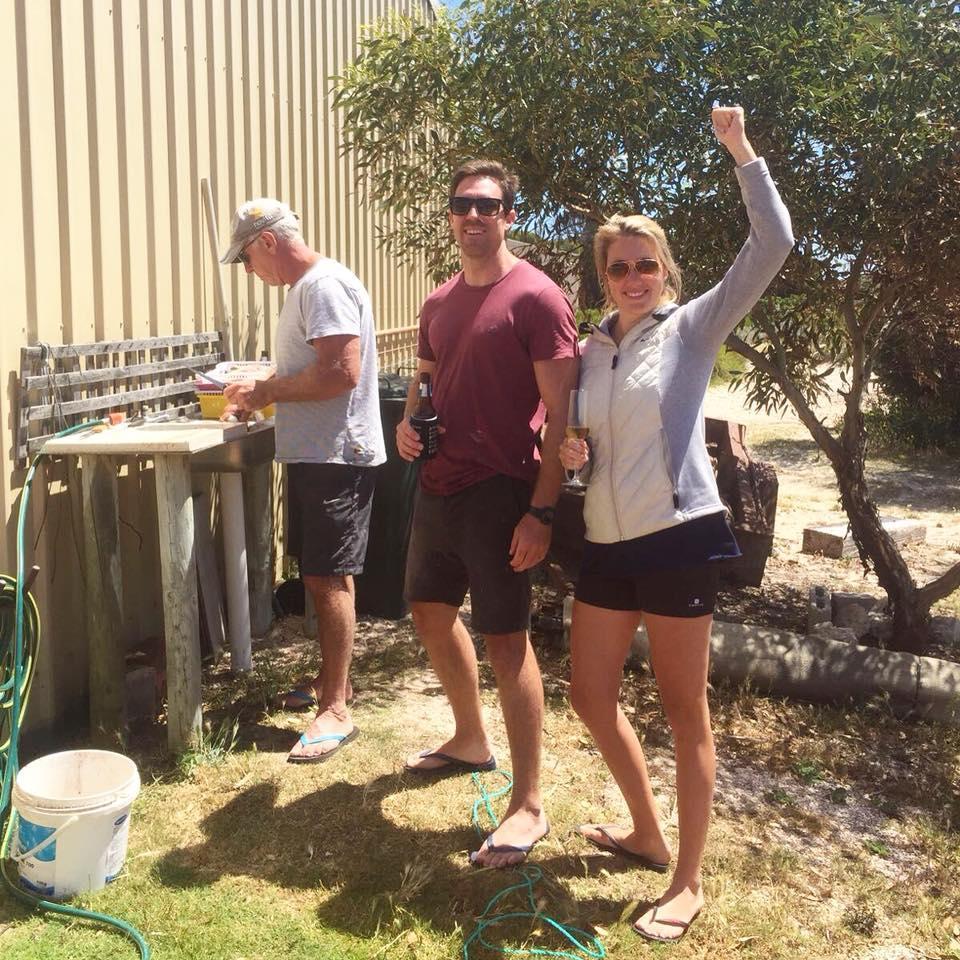 Port Rickaby, Australia - A successful first fishing trip at Sam's family holiday home