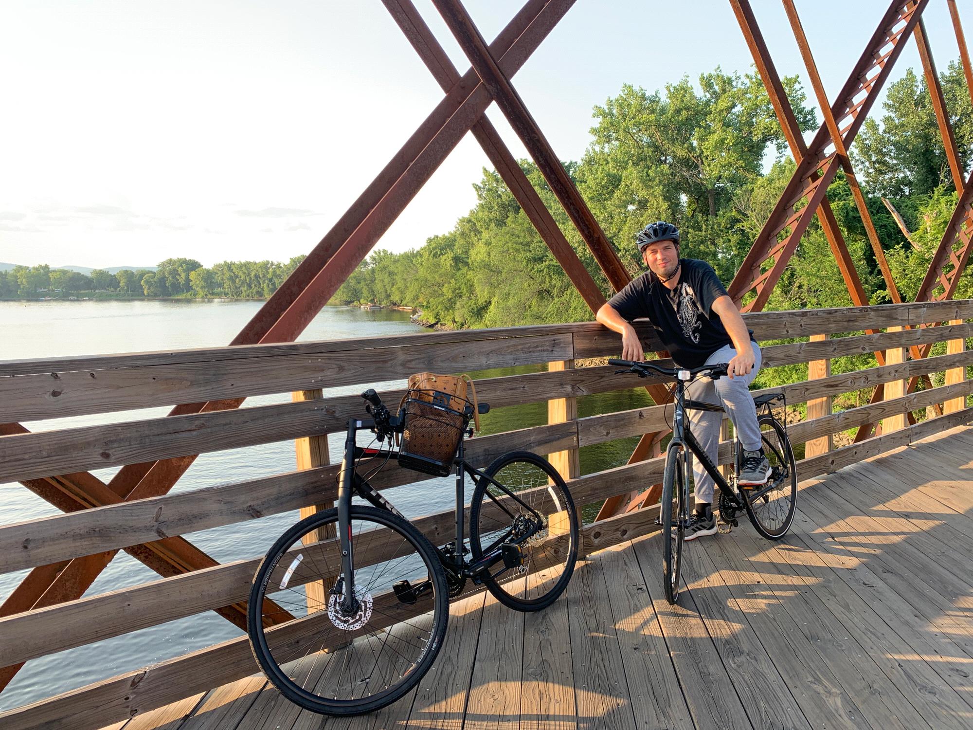 Norwottuck Rail Trail in Northampton, Massachusetts, July 2019