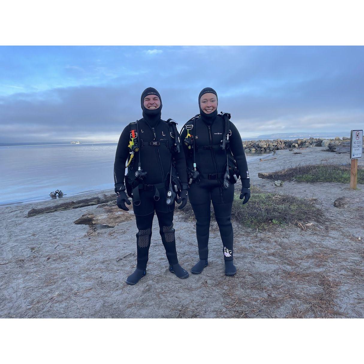 Scuba diving in Seattle