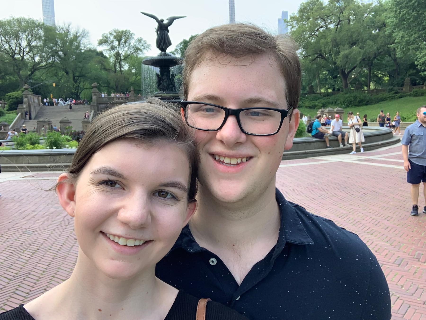 Visiting New York City for Camryn's internship in 2019.