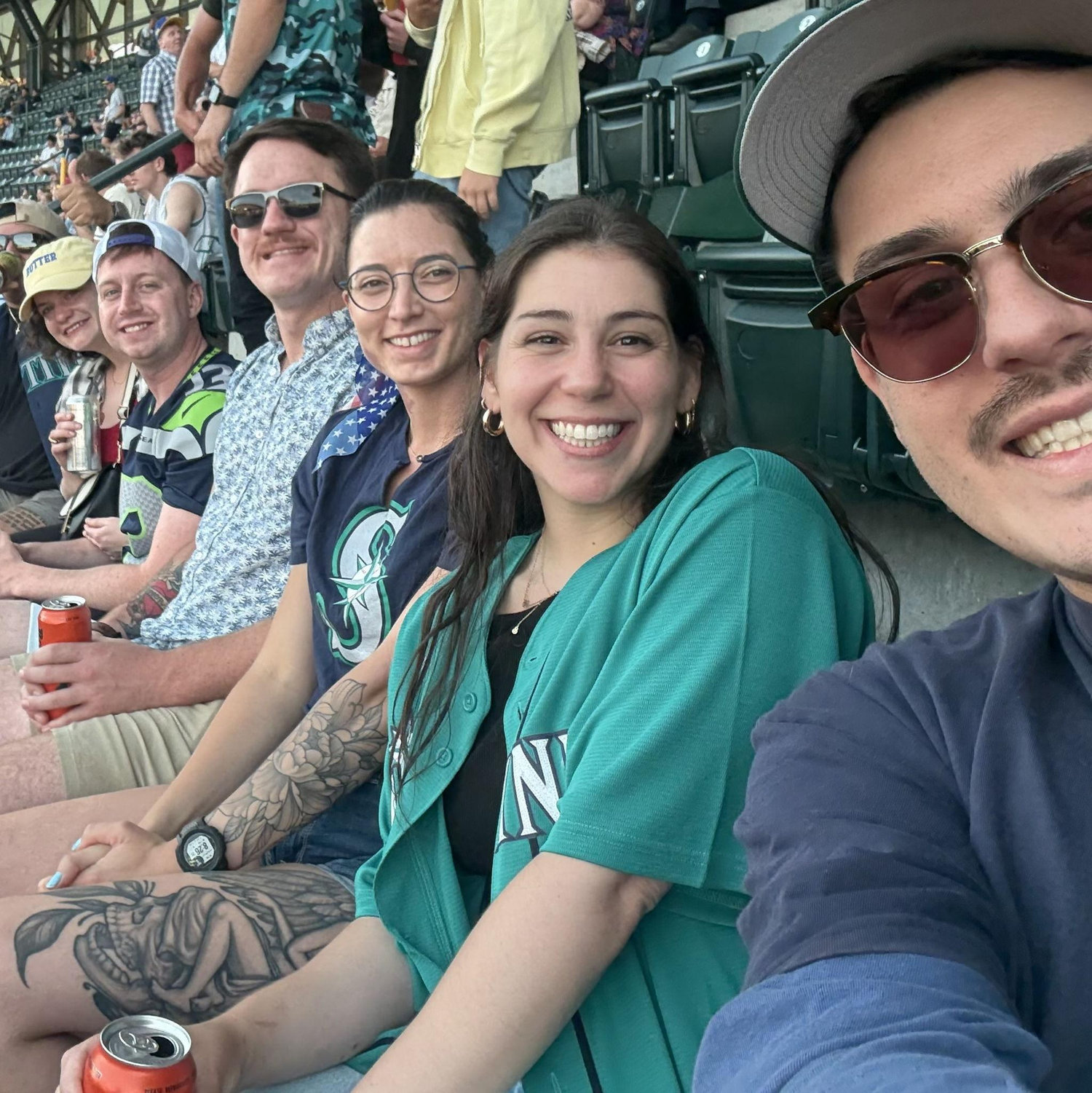 Mariners game with Carry, John, Nicole, and Justin. (JUL 2025)