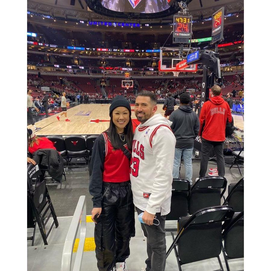 Dec. 2021: Their first trip together was to Chicago to watch the Bulls play (a big deal since they're both MJ fans) and to countdown the new year