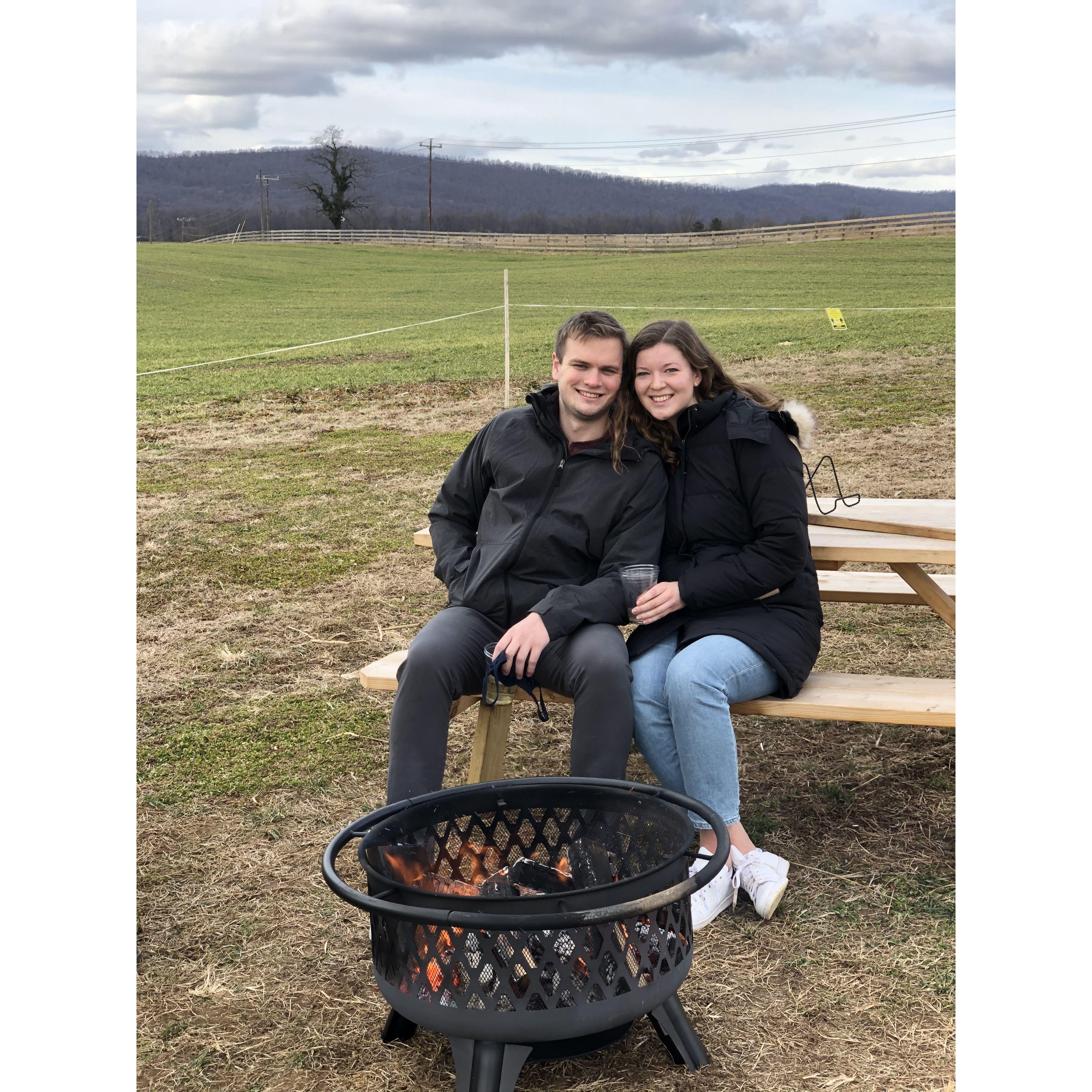 First trip together to visit Charlie and Bailey in D.C.