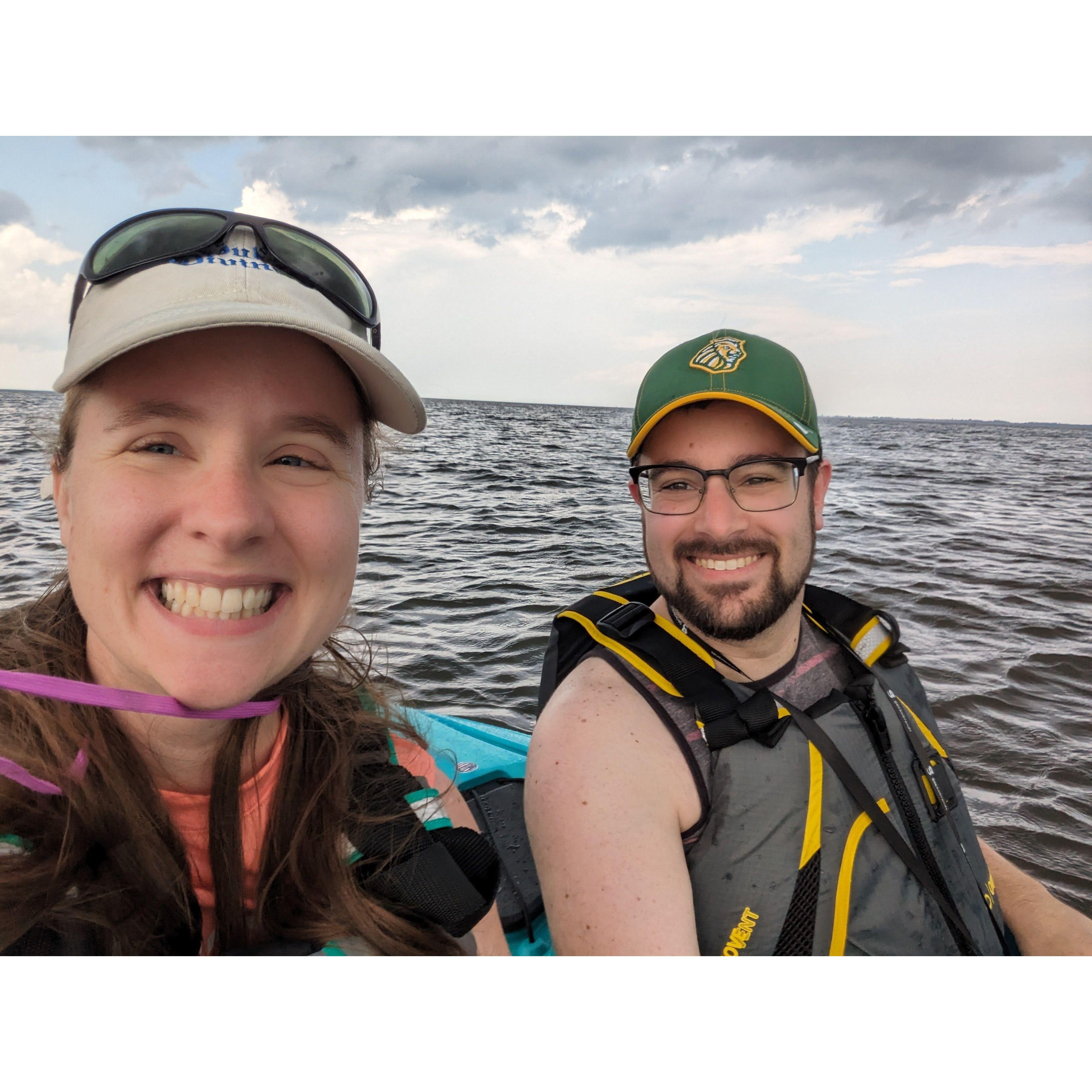 Kayaking in the Sandy Hook Bay