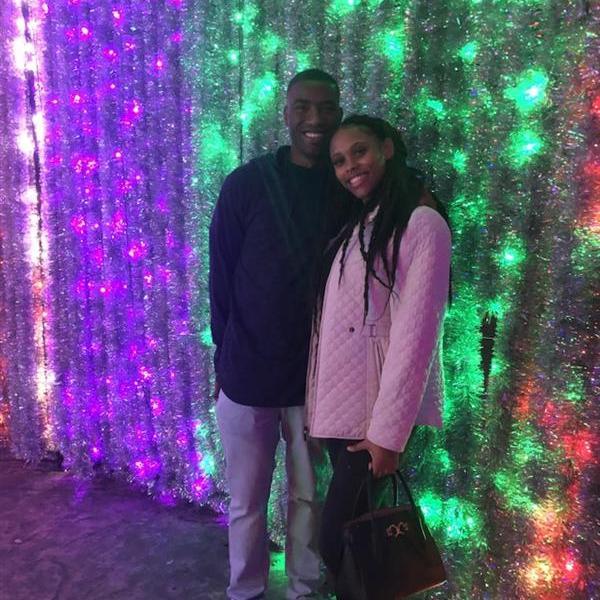 Our first date - Houston Zoo Lights 2020