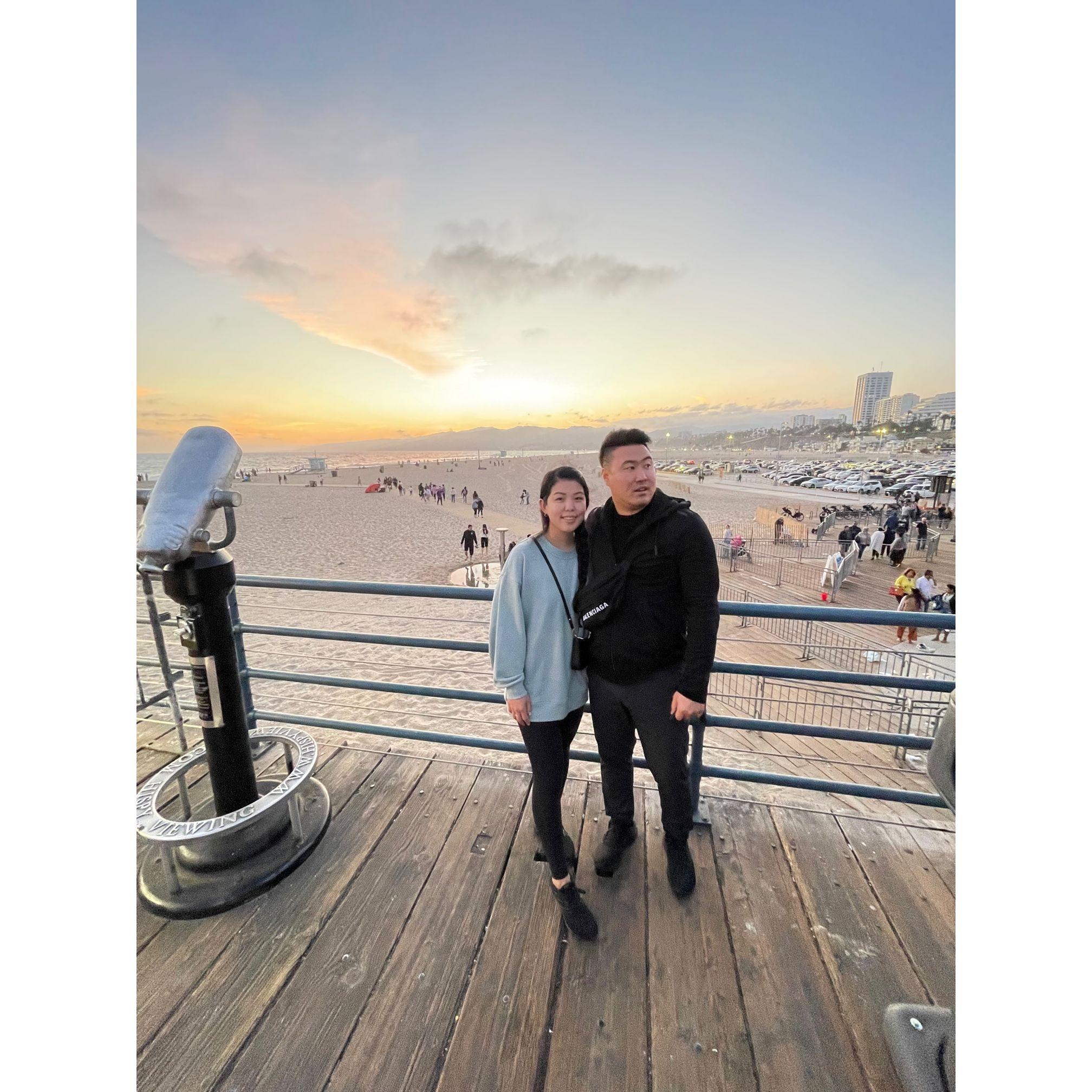 Santa Monica Pier, CA in 2021.
