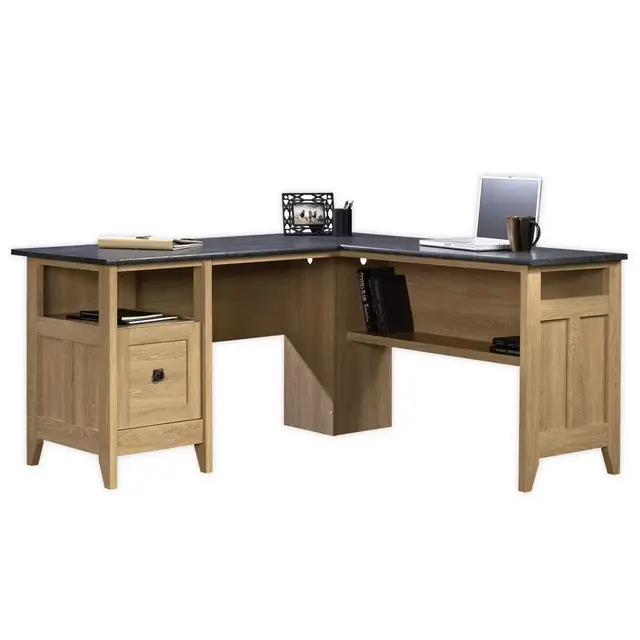 Sauder® Select August Hill L-Shaped Office Desk in Oak