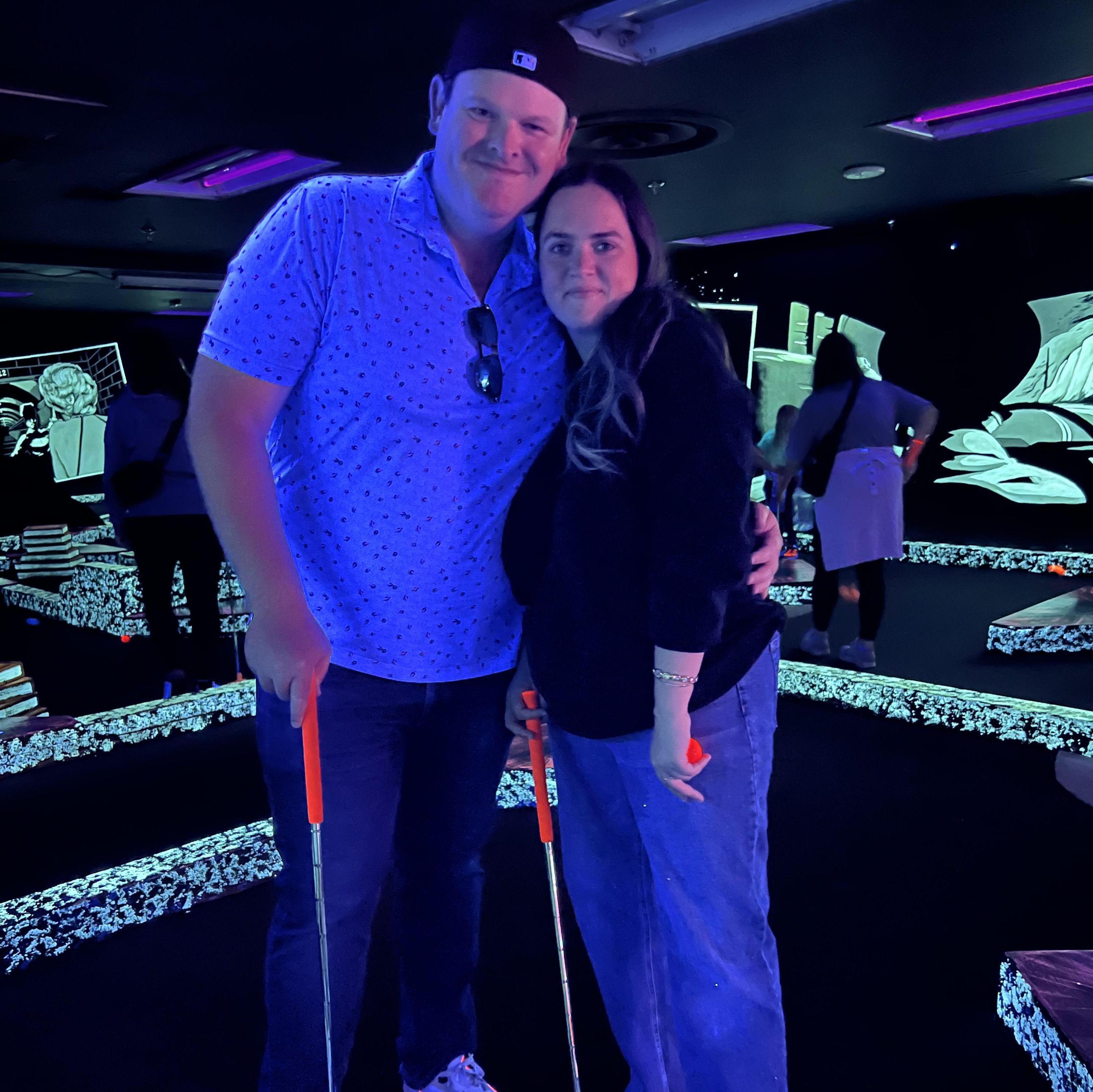 Mini golfing in Las Vegas!