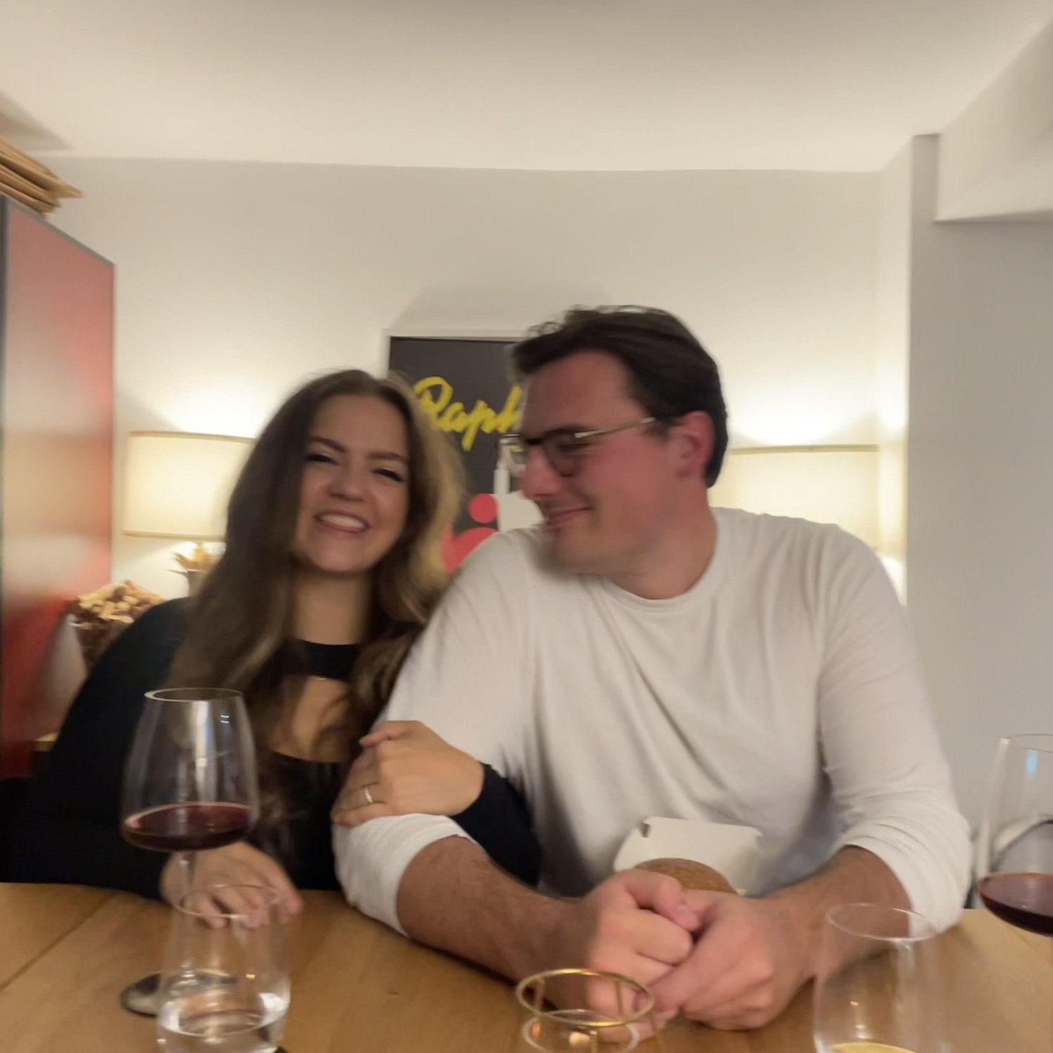 Wine tasting giggles