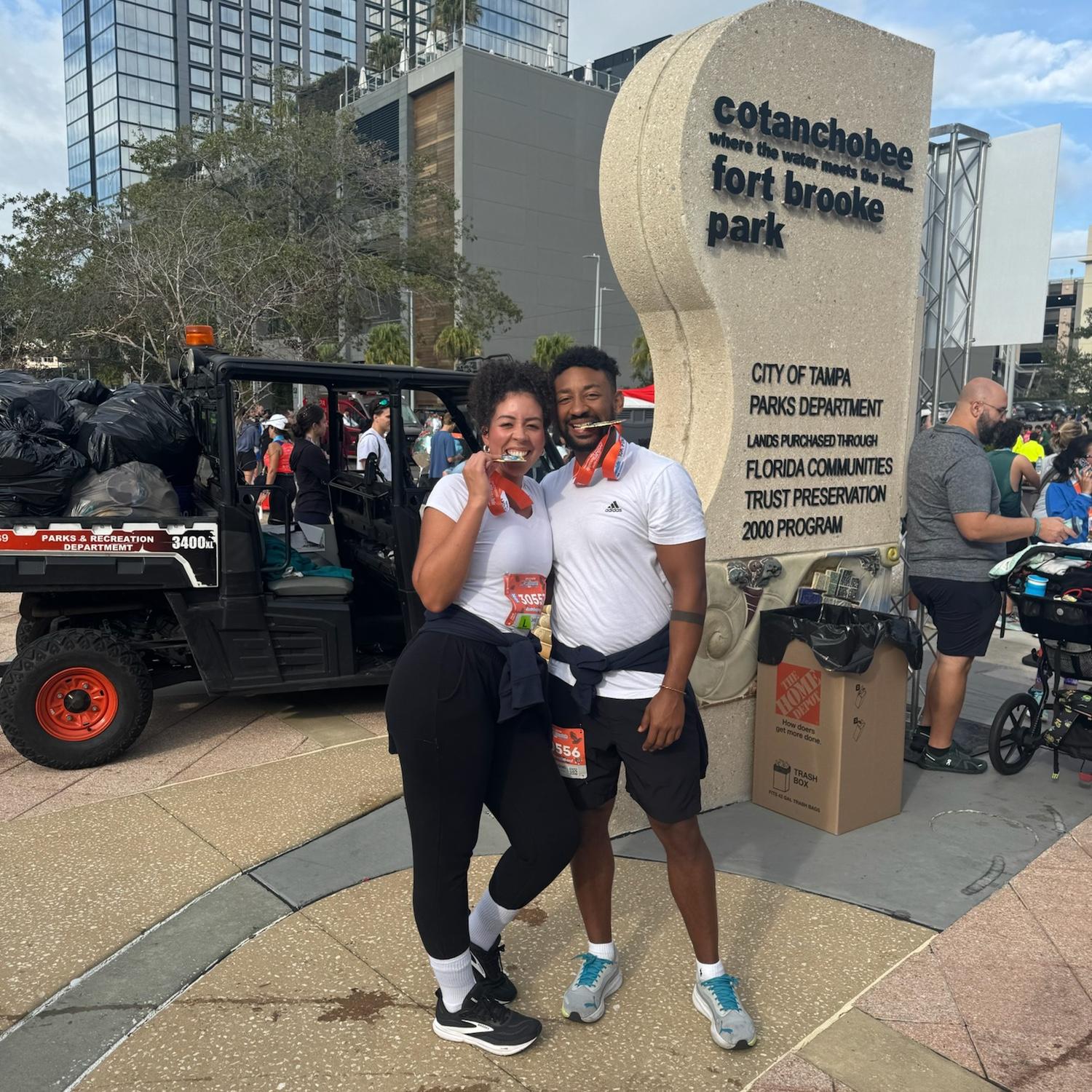Ran our first 6K together 🏃🏽‍♀️🏃🏽‍♂️💨