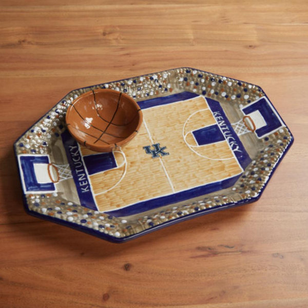 University of Kentucky Basketball Chip & Dip Set - Stoneware & Co.