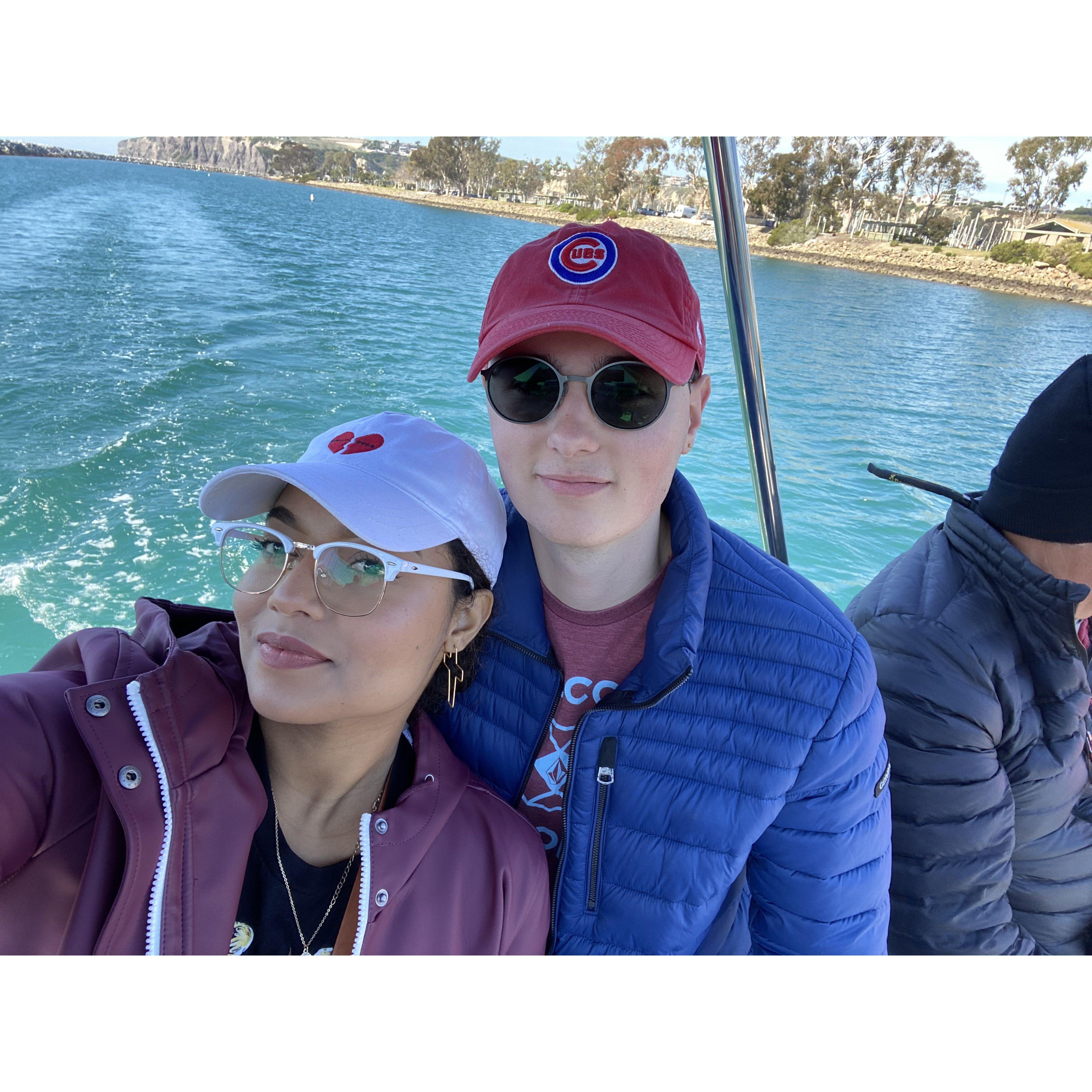 One of our favorite trips to SoCal when I surprised Nick to a sea safari! We saw lots of whales, dolphins and the cutest sea lion!