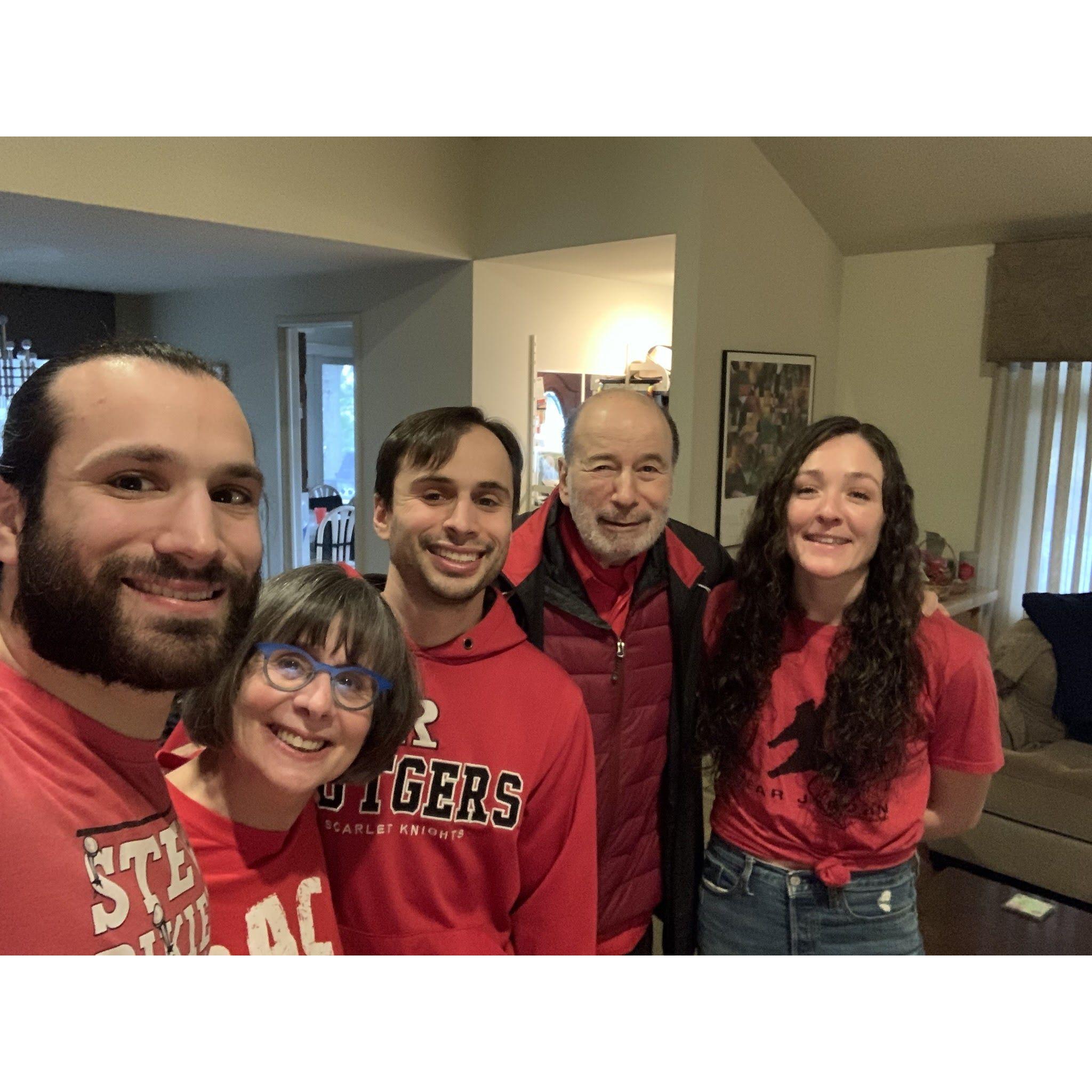 Kira became a Rutgers fan