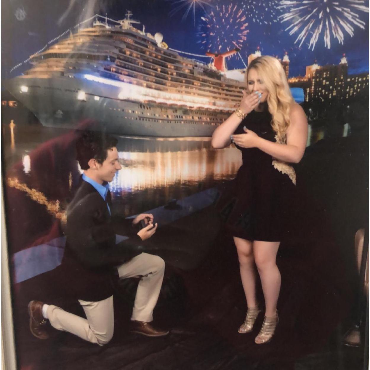 Dylan proposed on Alise's senior trip!