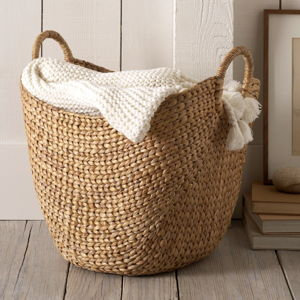 West Elm Curved Seagrass Handle Baskets