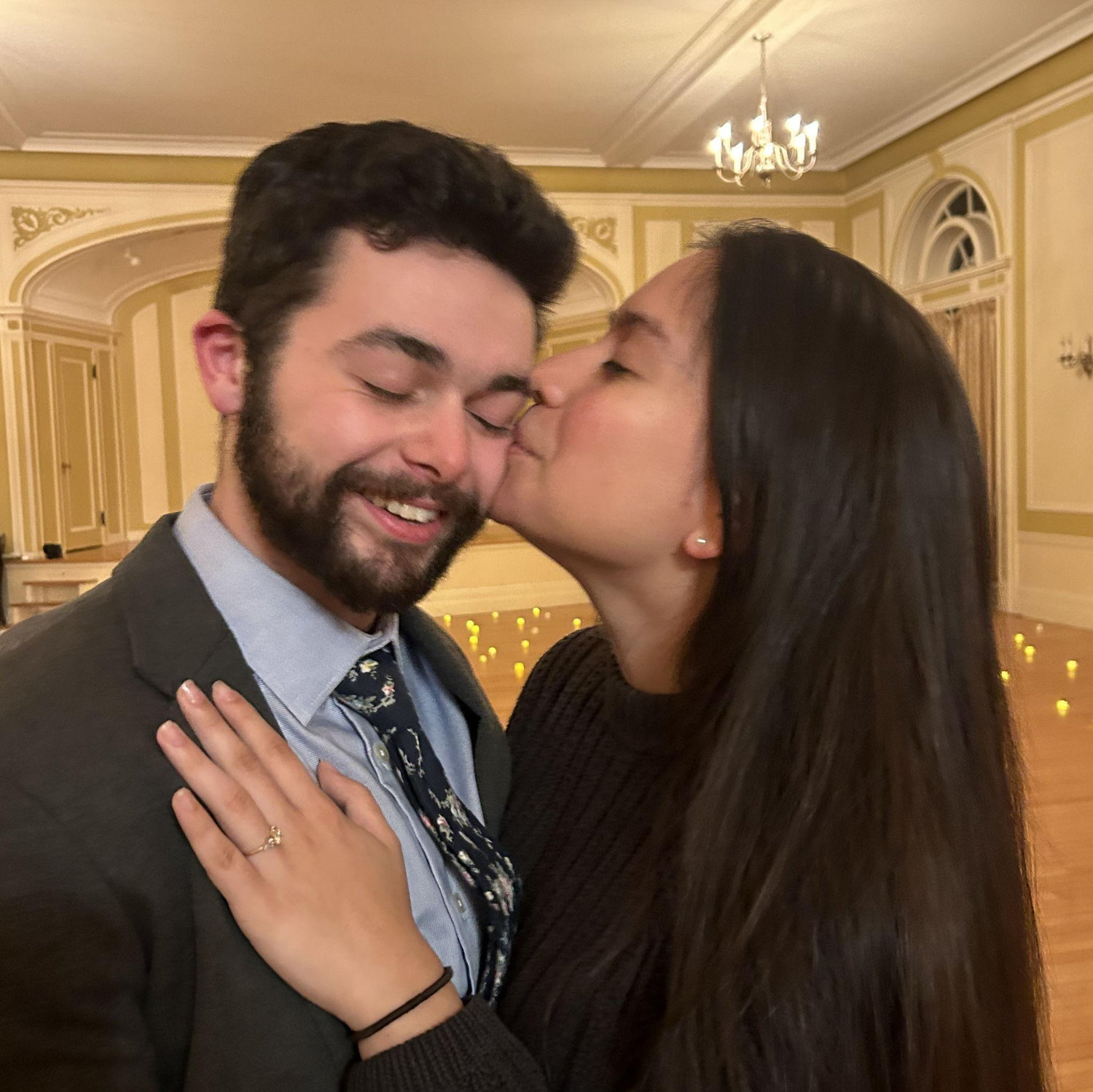 Teresa's favorite photo from right after our engagement