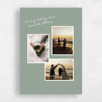 Sage, Green Holiday Card - Lowell