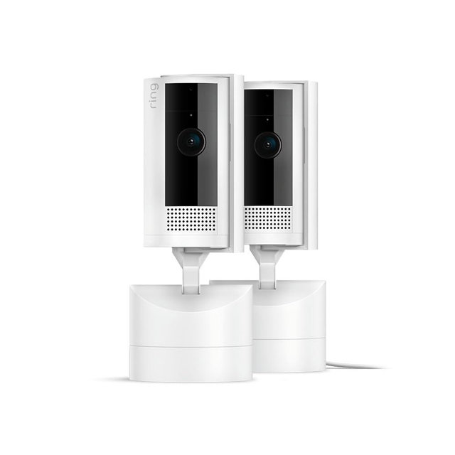 Introducing Ring Pan-Tilt Indoor Cam | See all around with 360° pan coverage, HD video, plus Two-Way Talk (2024 release) | 2-Pack, White