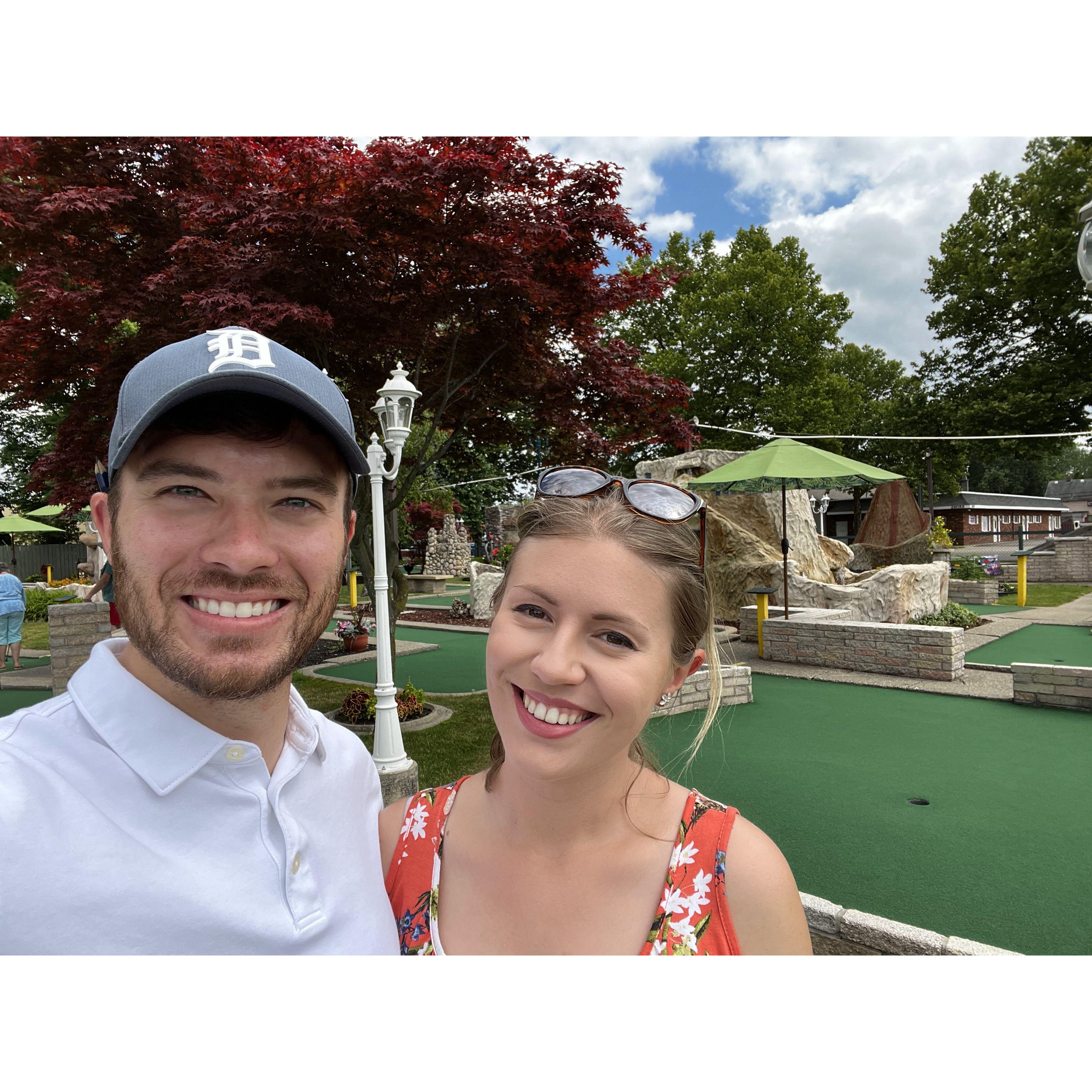 Putt-putt is one of our favorite spontaneous activities!