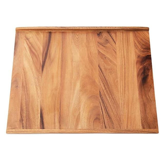 Villa Acacia Reversible Wood Pastry Board and Cutting Board with Lipped Edges, 28 x 22 x 1.5 Inches