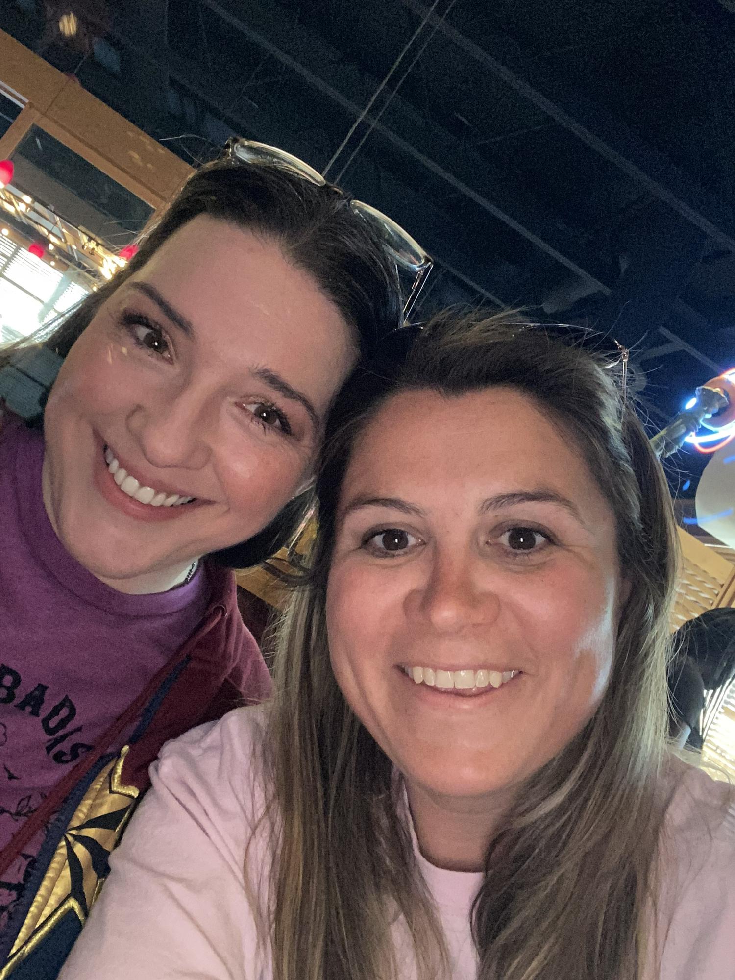 Bride and maid of honor