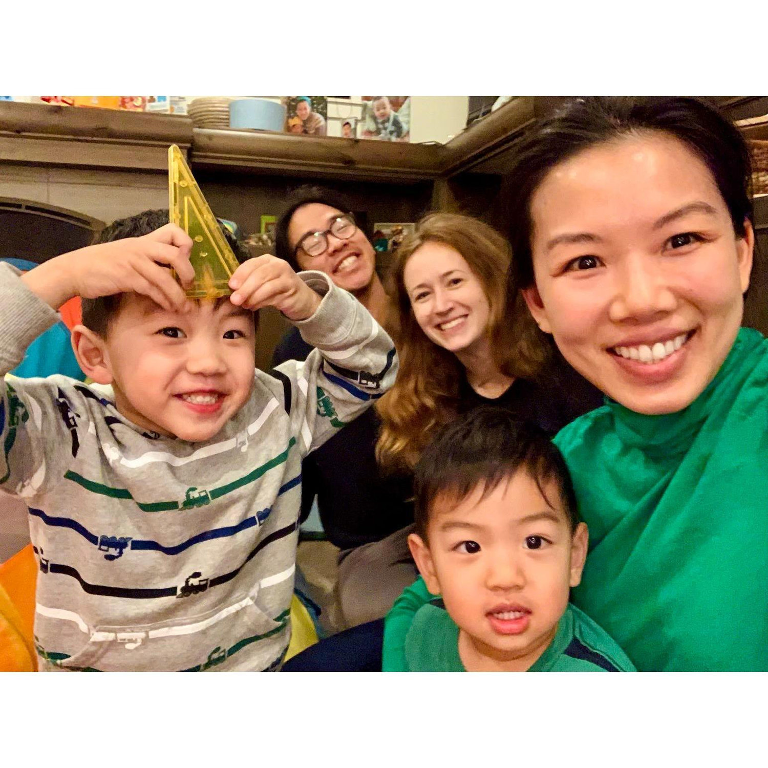 Leslie's first trip to meet her soon-to-be sister and adorable nephews. <3 <3