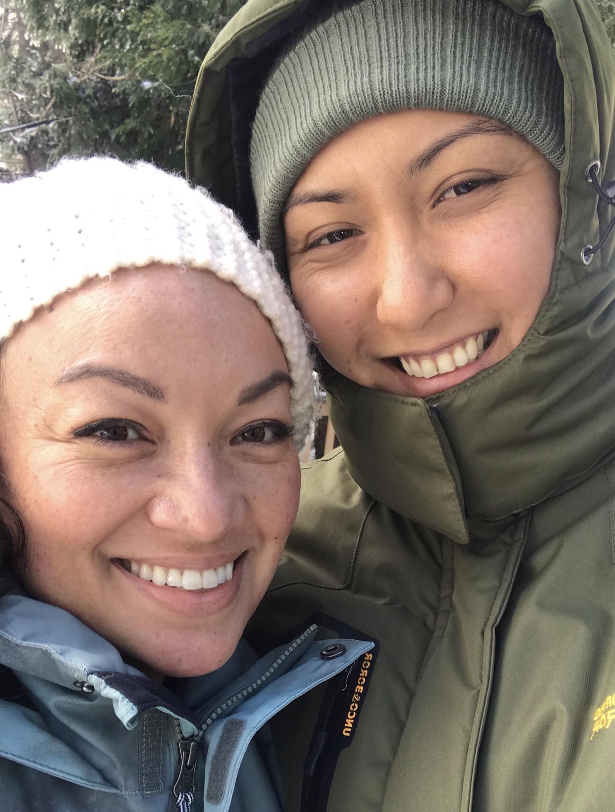 Our first trip to the snow.