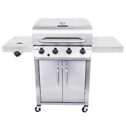 Char-Broil Performance Stainless 4 Liquid Propane Gas Grill with 1 Side Burner