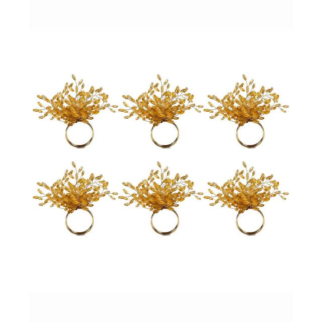 Beaded Burst Napkin Ring, Set of 6