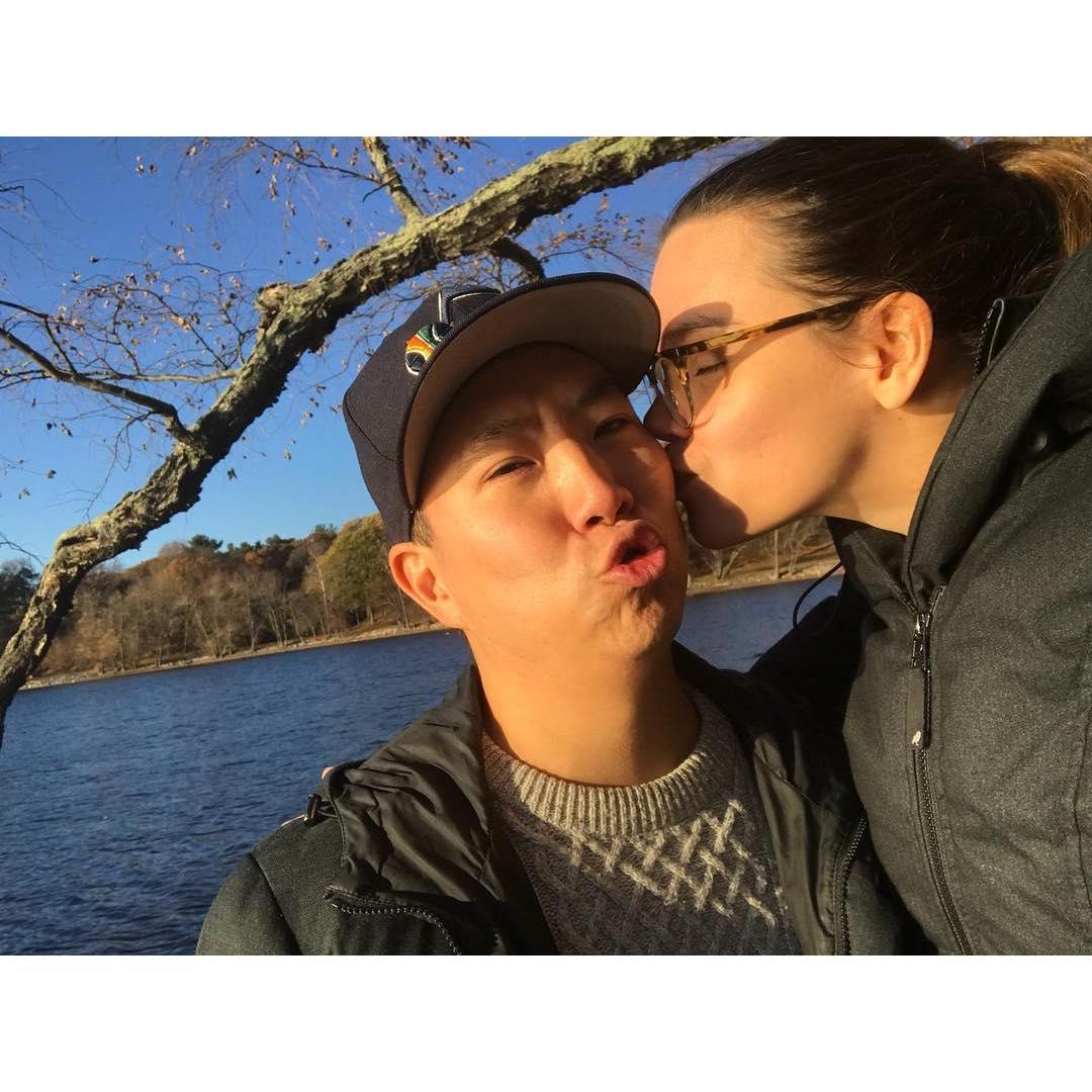 She said yes :) @Jamaica Pond, Boston