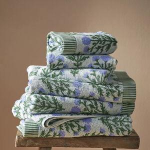 Eudora Cotton Towel Collection - Bath Sheet - Blue