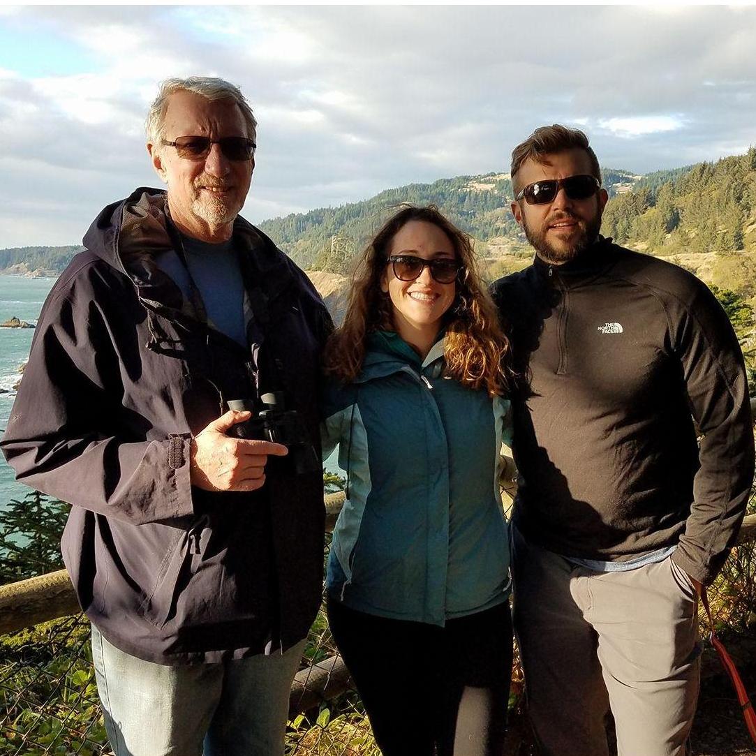 Oregon Coast with Mitch's Mom (photo credit) and Dad.