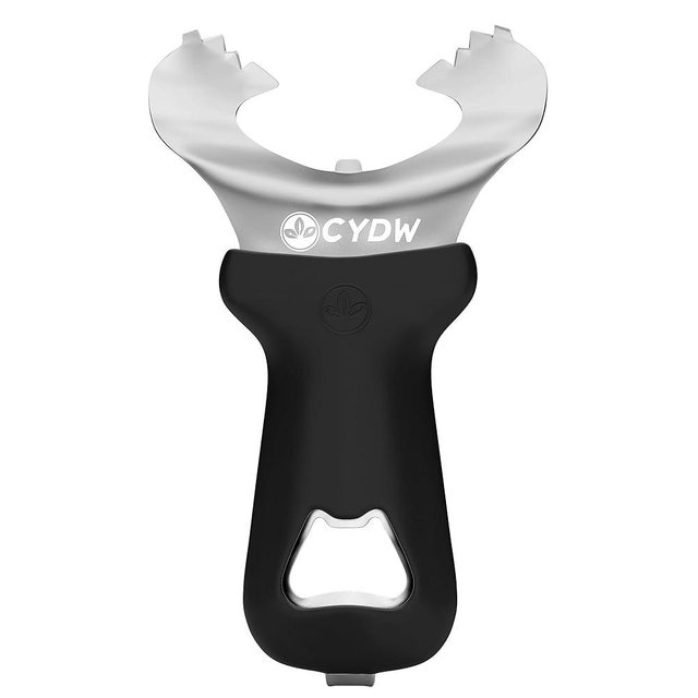 CYDW Mason Jar Opener Tool with Soft Touch Handle, No Lid Dents or Damage, Can Opener Manual Multi-Purpose, Easy Twist Manual Handheld Top Remover, Canning Supplies, Bottle Opener, Made for Lifetime