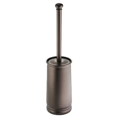 Olivia Toilet Bowl Brush And Holder Set Bronze - iDESIGN