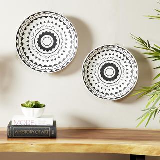 Ceramic Eclectic Wall Decor, Set of 2