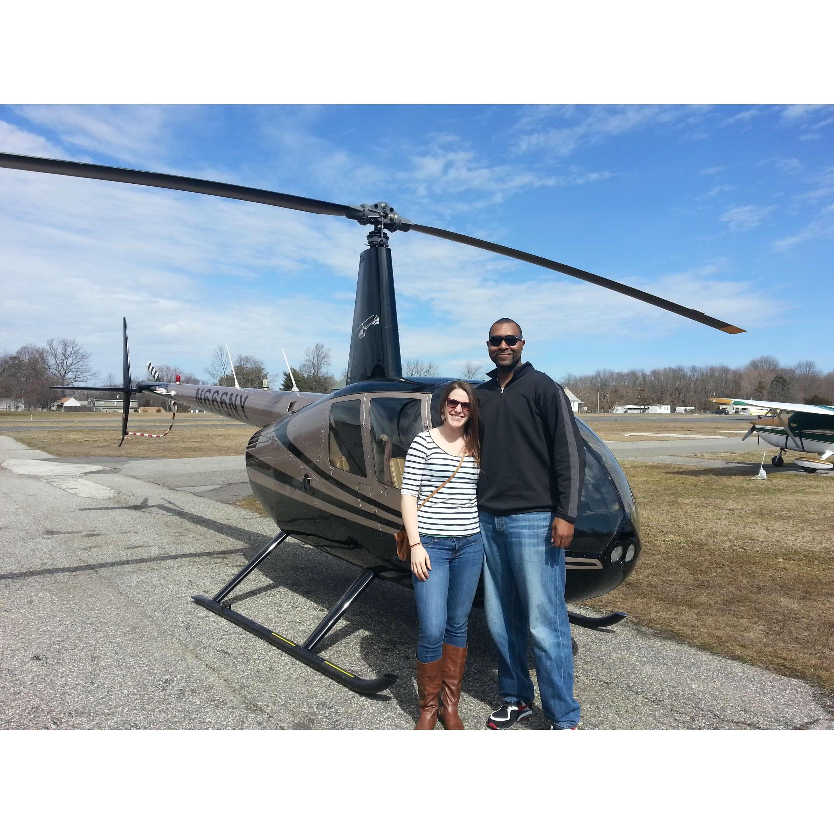 Geralds First time flying a helicopter!